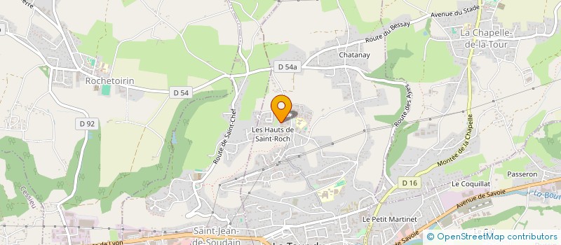 localisation de l'entreprise ASS  SAINT ROCH JEUNESSE  LA TOUR-DU-PIN