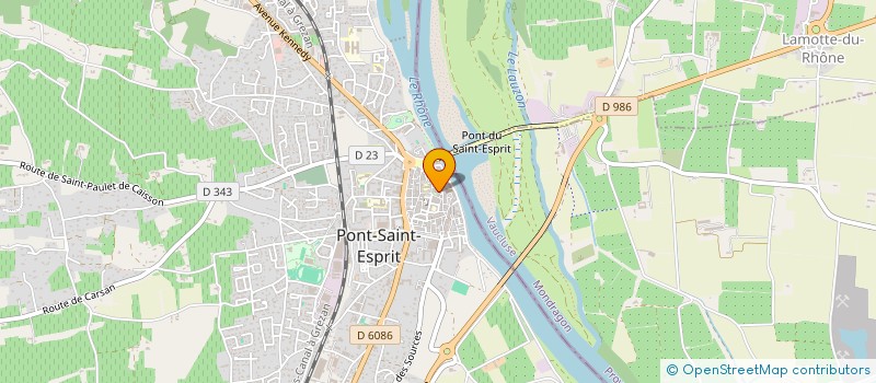 localisation de l'entreprise ASS SAINT SATURNIN  PONT ST ESPRIT