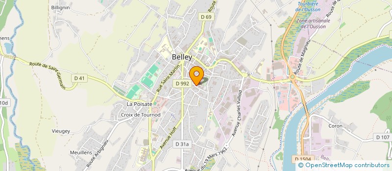 localisation de l'entreprise ASS SAINTE FAMILLE  BELLEY