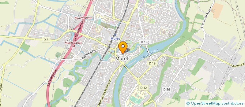 localisation de l'entreprise ASS SALARIES AGRICULT VULGARISAT PROGRES  MURET