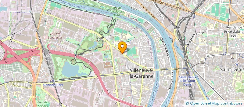 localisation de l'entreprise ASS SALLE DE MUSCUL POUR LES LOCAT DU F à VILLENEUVE-LA-GARENNE
