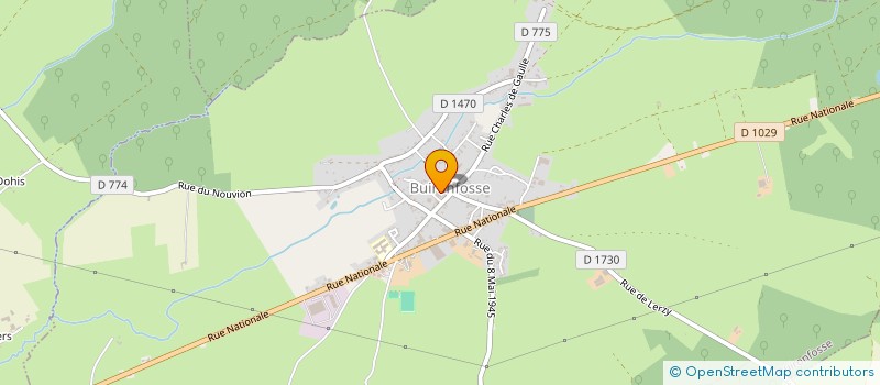 localisation de l'entreprise ASS SALLE POLYVALENTE  BUIRONFOSSE