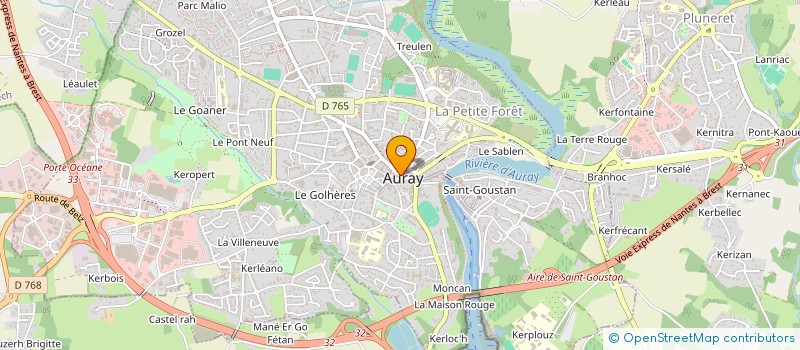 localisation de l'entreprise ASS SALON DU PAYS D'AURAY à AURAY