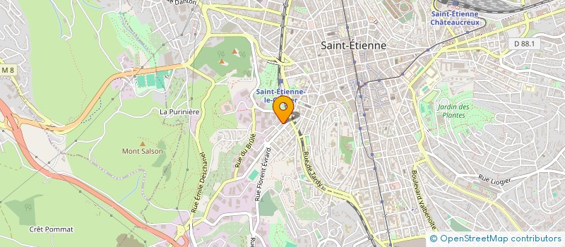 localisation de l'entreprise ASS  SAMI  SAINT-ETIENNE