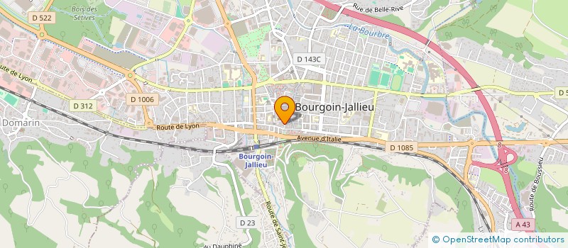 localisation de l'entreprise ASS SANDY ET SES MELODIES  BOURGOIN-JALLIEU