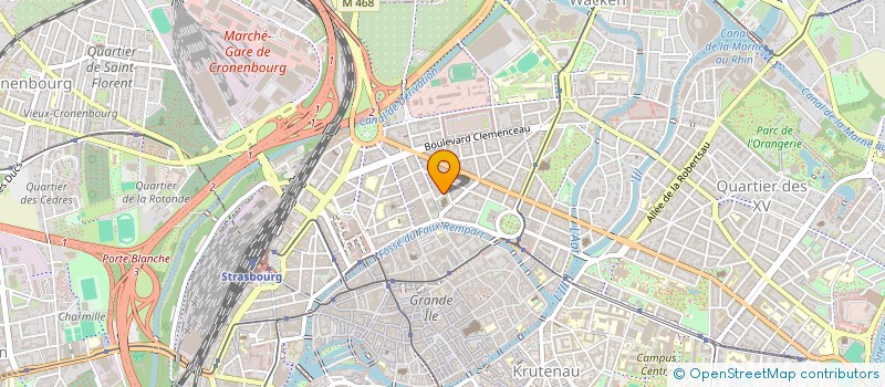 localisation de l'entreprise ASS SANTE EDUCATION ET INSERTION DU RIED à STRASBOURG