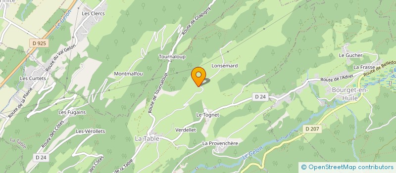 localisation de l'entreprise ASS SAPEUR POMPIER LA ROCHETTE  VALGELON-LA ROCHETTE