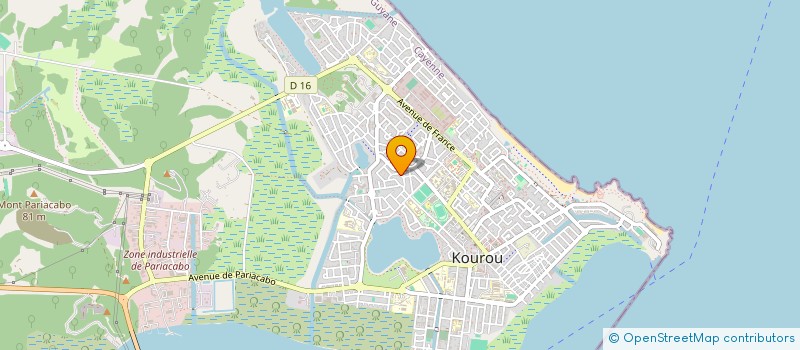 localisation de l'entreprise ASS SARABANDE à KOUROU