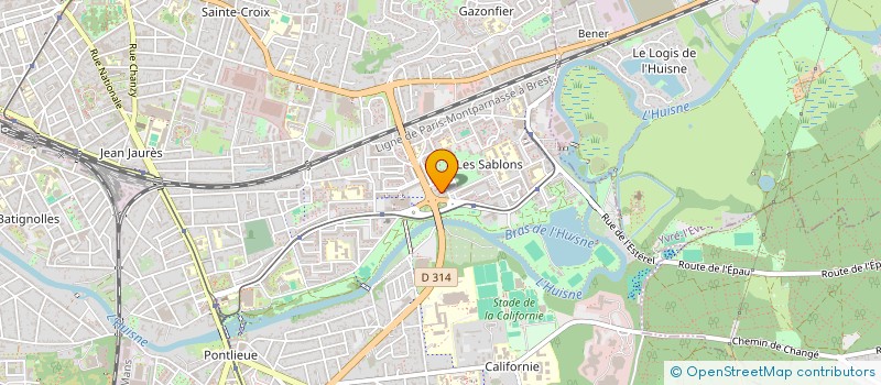 localisation de l'entreprise ASS SARTHOISE D EDUCATION THERAPEUTIQUE  LE MANS