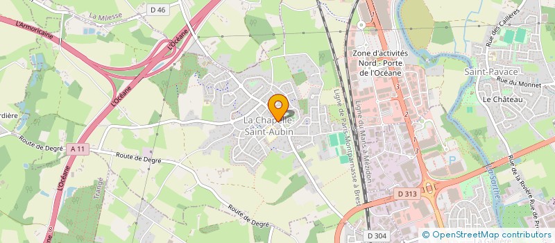 localisation de l'entreprise ASS SARTHOISE PERFECT MEDICALE GYNECOL  LA CHAPELLE-SAINT-AUBIN