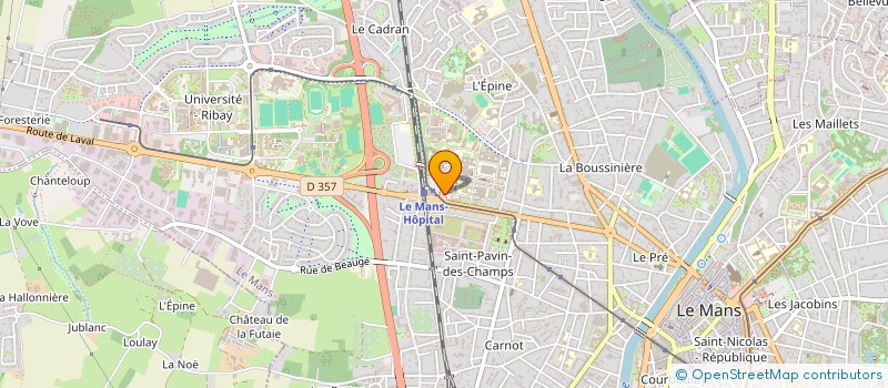 localisation de l'entreprise ASS SARTHOISE RECHERCHE EN NEPHROLOGIE à LE MANS