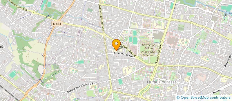 localisation de l'entreprise ASS  SAT ELIT à PAU