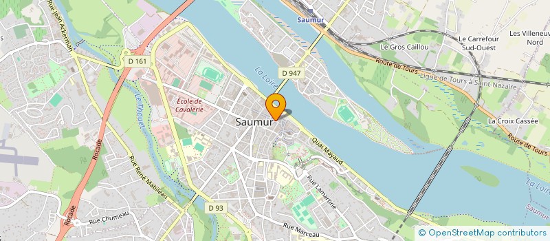 localisation de l'entreprise ASS SAUMUROISE AIDE REINSERTION SOCIALE à SAUMUR