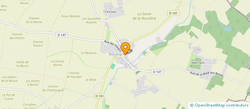 localisation de l'entreprise ASS. SAUV. PATRIM.INTERET DE BOUTIGNY à BOUTIGNY-PROUAIS