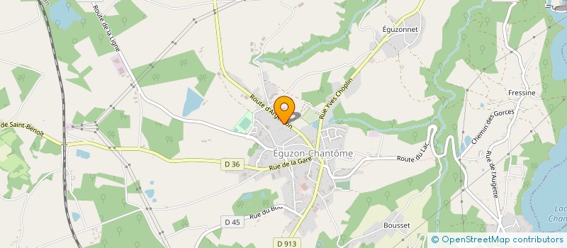 localisation de l'entreprise ASS SAUVEG PATRIMOIN HIST ARCHEO SUD DEP à EGUZON-CHANTOME