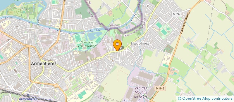 localisation de l'entreprise ASS SAUVEGARDE AVENIR DES JEUNES  HOUPLINES