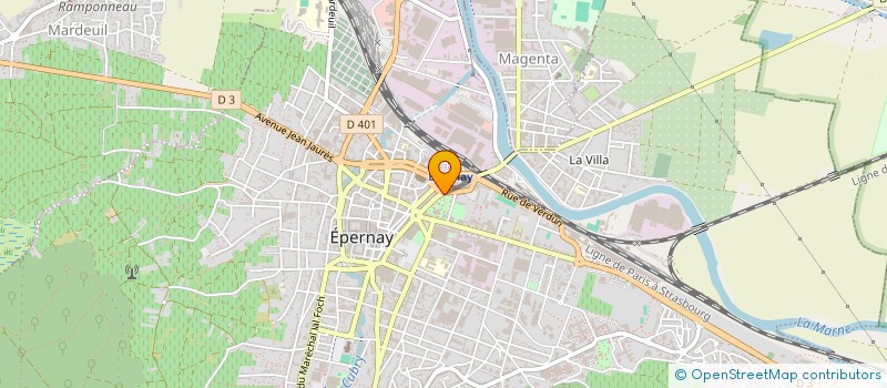 localisation de l'entreprise ASS SAUVEGARDE BATIMENTS ET SITES  EPERNAY