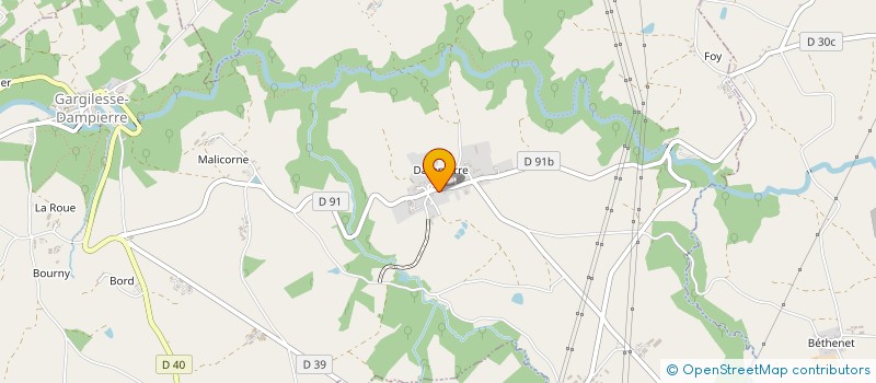 localisation de l'entreprise ASS SAUVEGARDE DE CHATEAUBRUN à GARGILESSE-DAMPIERRE