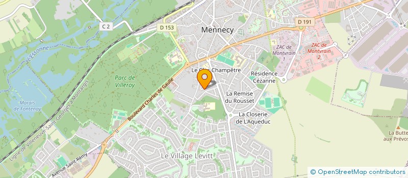 localisation de l'entreprise ASS SAUVEGARDE DE L ESPACE CHAMPOREUX à MENNECY