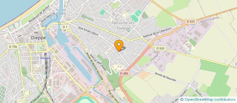 localisation de l'entreprise ASS SAUVEGARDE DE LA CHAPELLE BONSECOURS à DIEPPE