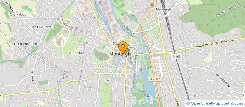 localisation de l'entreprise ASS SAUVEGARDE DES REMPARTS DU CHATEAU DE MONTARGIS à MONTARGIS