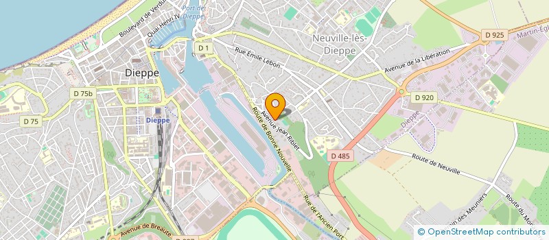 localisation de l'entreprise ASS SAUVEGARDE DU PATRIMOINE DES AUTOBUS à DIEPPE