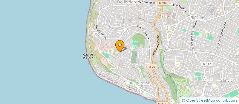 localisation de l'entreprise ASS  SAUVEGARDE DU SITE DE SAINTE ADRESS  SAINTE-ADRESSE