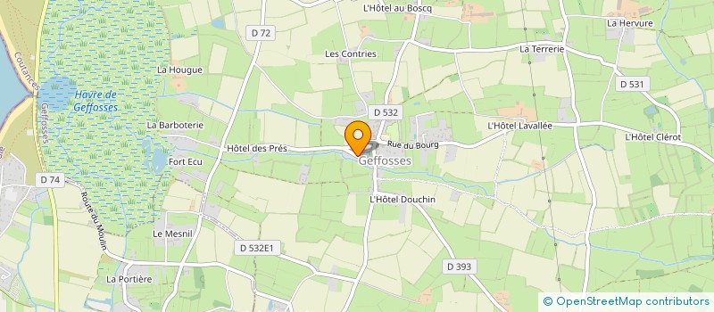 localisation de l'entreprise ASS SAUVEGARDE EGLISE LINVERVILLE MONTCA  GOUVILLE-SUR-MER