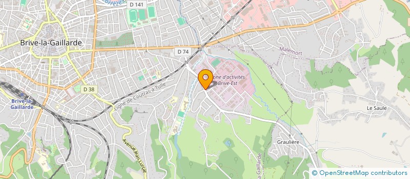 localisation de l'entreprise ASS SAUVEGARDE ENFANCE ADOLESCENCE CORRE  BRIVE-LA-GAILLARDE