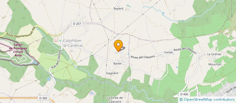 localisation de l'entreprise ASS SAUVEGARDE ENTRETIEN CHEMINS PARCS à COLOMBIER-LE-CARDINAL