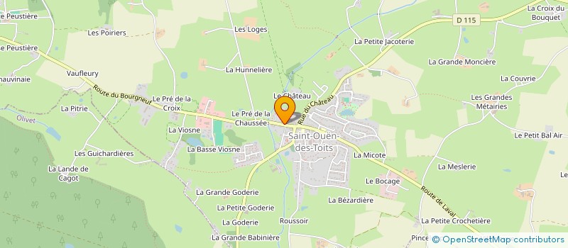 localisation de l'entreprise ASS SAUVEGARDE PATRIMOINE- VIEUX METIERS  SAINT-OUEN-DES-TOITS