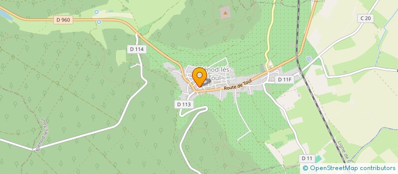 localisation de l'entreprise ASS SAUVEGARDE PATRIMONE ARCHITECT CULT.  BLENOD-LES-TOUL