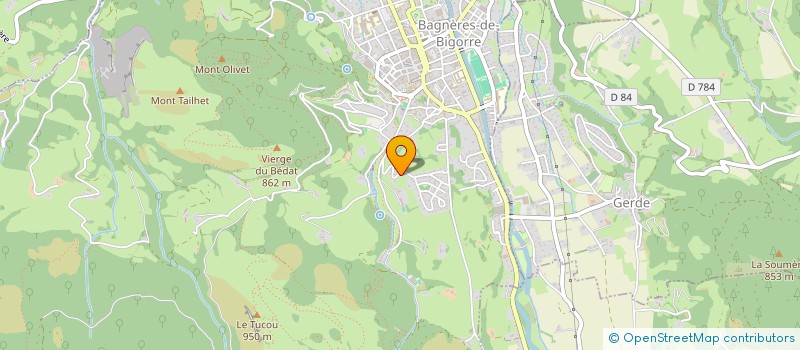 localisation de l'entreprise ASS SAUVEGARDE RACES BOVINES PYRENEENES  BAGNERES-DE-BIGORRE