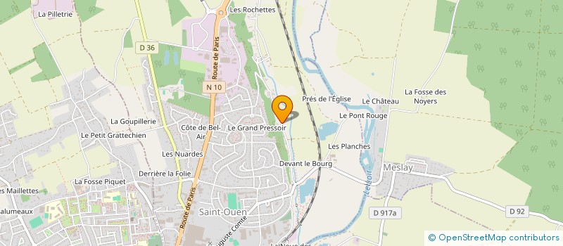 localisation de l'entreprise ASS SAUVEGARDE VALLEE DE ST OUEN à SAINT-OUEN