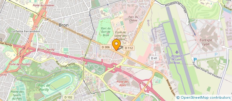 localisation de l'entreprise ASS SCAESSA à BRON
