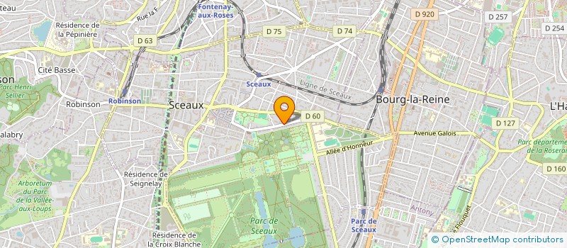 localisation de l'entreprise ASS SCEENNE AIDE SANTE MENTALE ADOSLESCE à SCEAUX