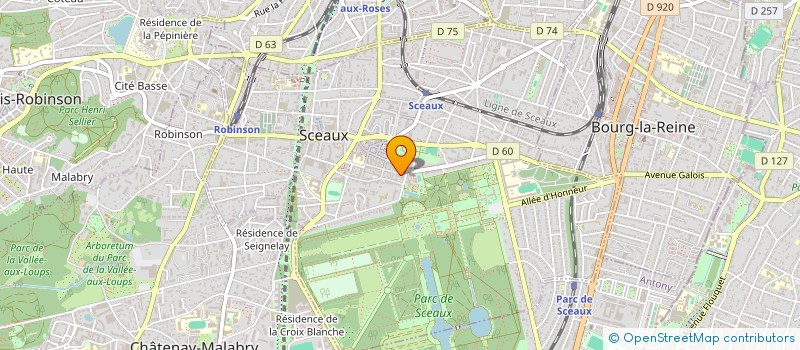 localisation de l'entreprise ASS SCEENNE EDUCAT POPULAIRE à SCEAUX