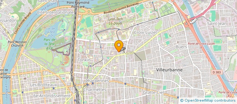 localisation de l'entreprise ASS SCENES DE VILLES à VILLEURBANNE