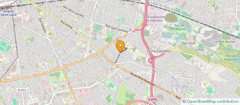 localisation de l'entreprise ASS SCHOLA RENE D ANJOU à ANGERS
