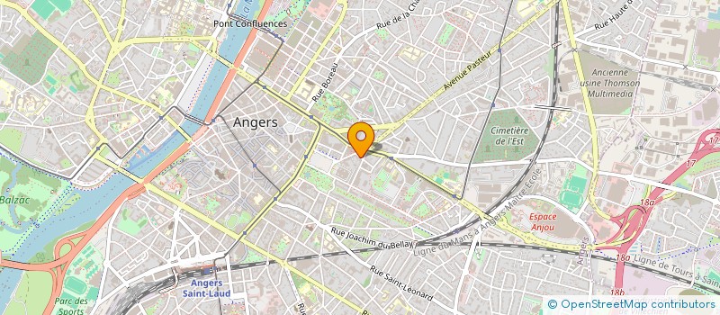 localisation de l'entreprise ASS SCIENCE SERV PETIT ENFANCE à ANGERS