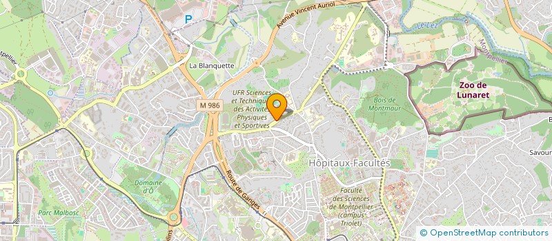 localisation de l'entreprise ASS SCIENCES TECHNIQUES PHYSIQUES ET SPO à MONTPELLIER