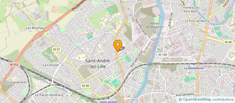 localisation de l'entreprise ASS SCIENT ET PROF SECT PSYC SPPSPIJ à SAINT-ANDRE-LEZ-LILLE
