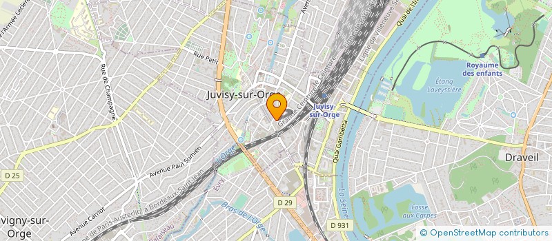 localisation de l'entreprise ASS SCOLAIR EDUC POPUL JUVISY à JUVISY-SUR-ORGE