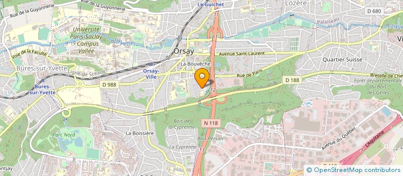localisation de l'entreprise ASS SCOLAIRE DU COURS SECONDAIRE ORSAY à ORSAY