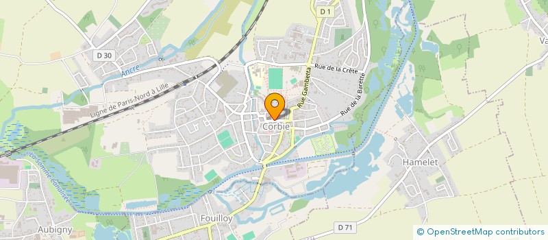localisation de l'entreprise ASS SCOLAIRE PRIMAIRE USEP ROSES DE PICARDIE à CORBIE