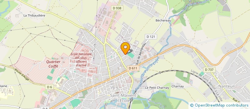 localisation de l'entreprise ASS SCOLAIRE PROUST CHAUMETTE  SAINT-MAIXENT-L'ECOLE