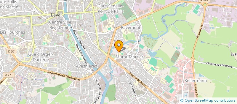 localisation de l'entreprise ASS SCOLAIRE SPORTIVE CULTUR J GUEHENNO à LAVAL