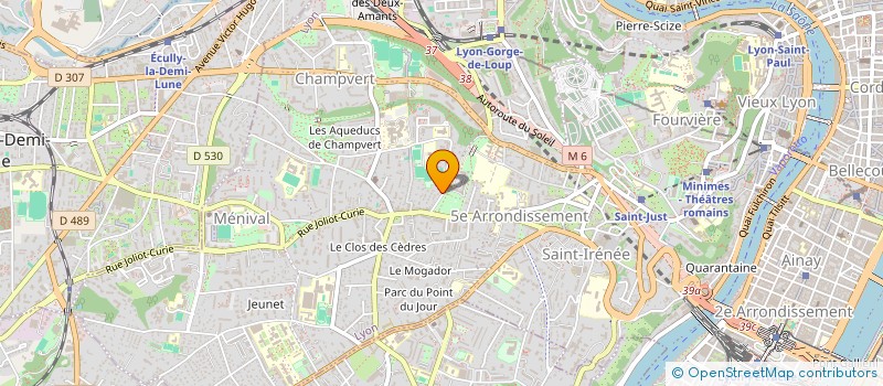 localisation de l'entreprise ASS SCOLARITE BILINGUE ENFANTS SOURDS à LYON