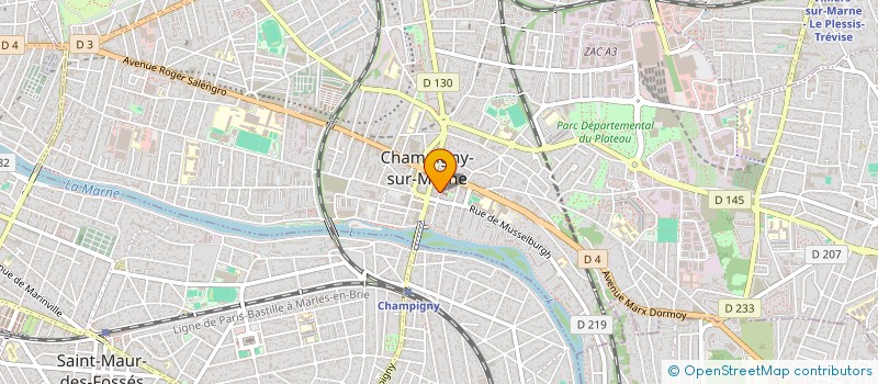 localisation de l'entreprise ASS SDF ESTEVEN FOURNAIS HUARTE TAROCCHI  CHAMPIGNY-SUR-MARNE