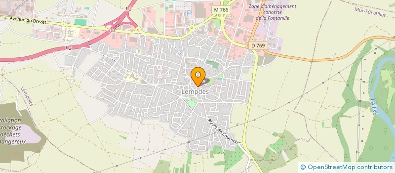 localisation de l'entreprise ASS SEC FRANCAIS CROIX BLANCHE DES VOLCANS  LEMPDES